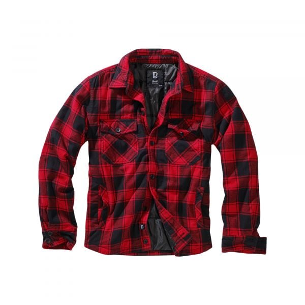 Brandit Lumberjacket Checked red/black