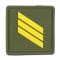 Rank Insignia French Sergent Chef olive/yellow