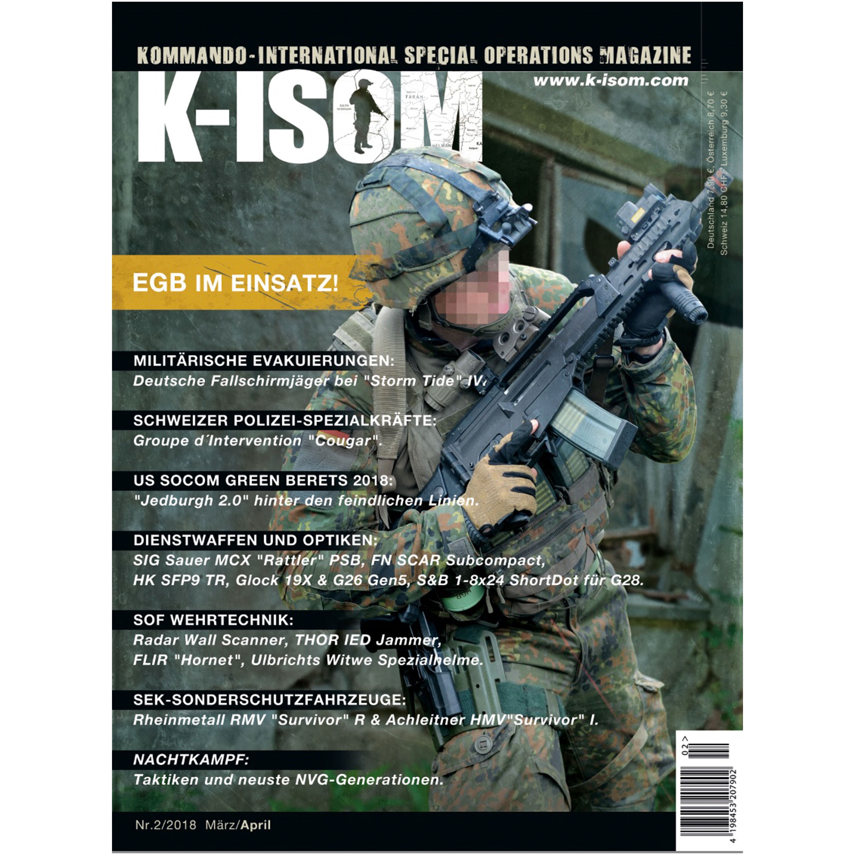 K-ISOM 2/2018 Special Operations Magazin  EGB im Einsatz US Socom Nachtkampf SEK