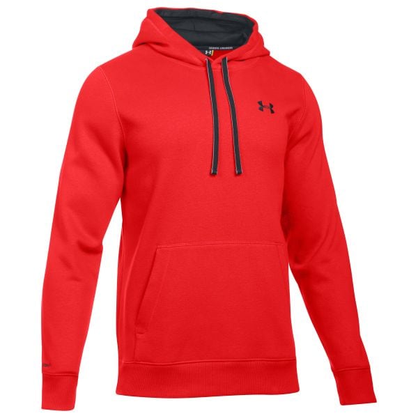 Under Armour Charged Cotton Rival Hoodie red
