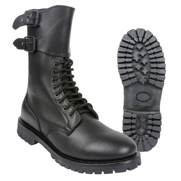 French Combat Boot with Gaiter black