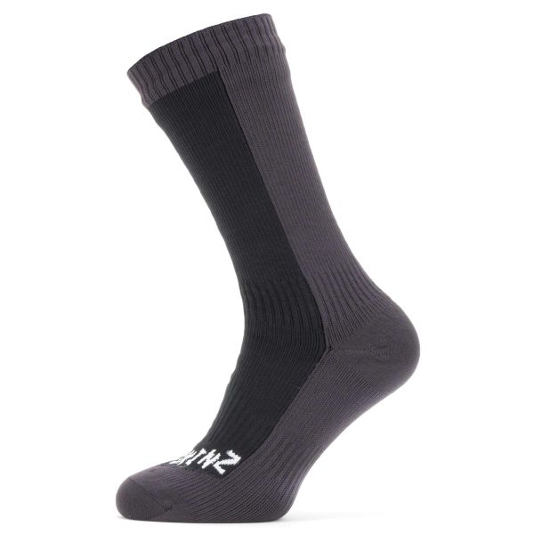 Sealskinz Socks Waterproof Cold Weather Mid Length black gray