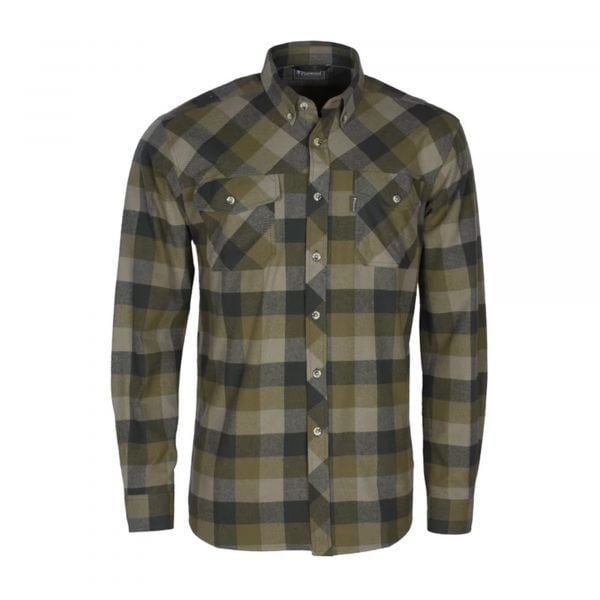 Purchase the Pinewood Shirt Lumbo olive suede brown by ASMC