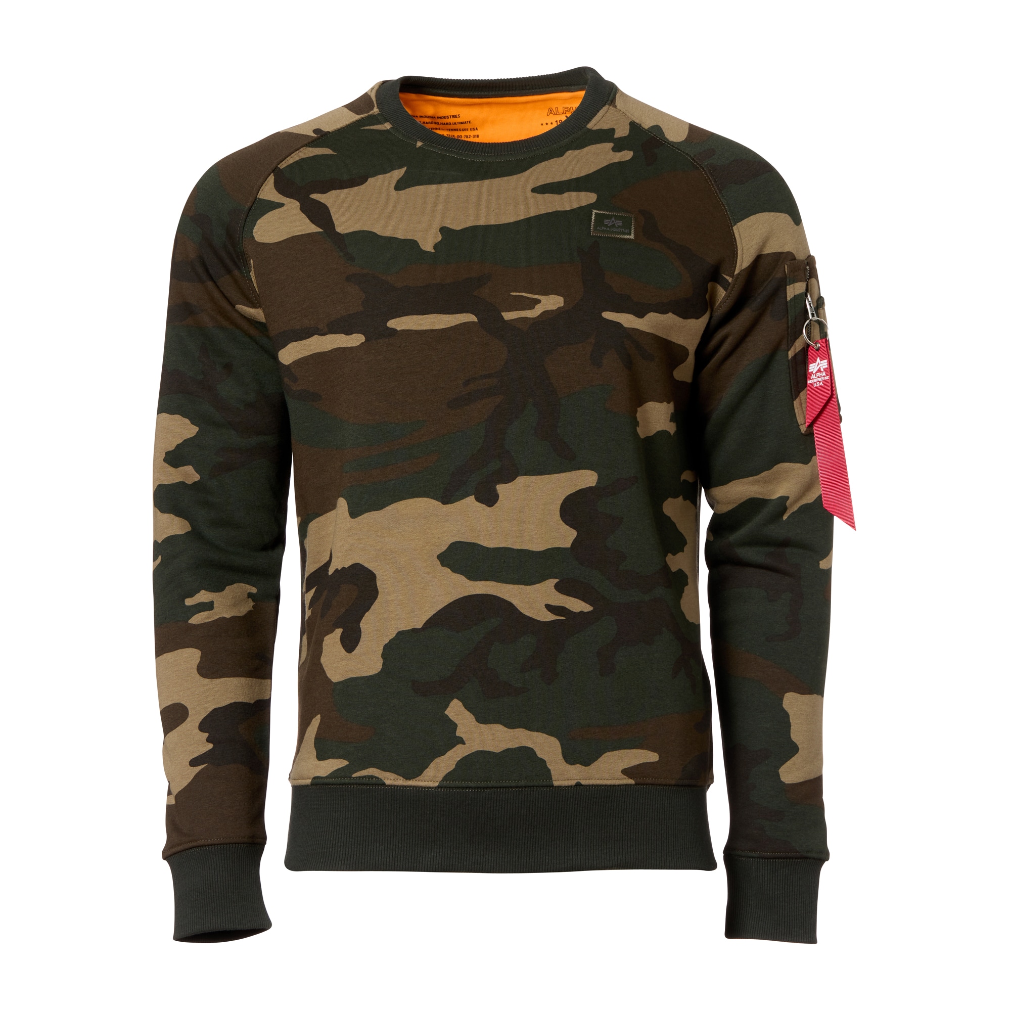 Purchase the Alpha Industries Pullover Sweat Camo woodland X-Fit
