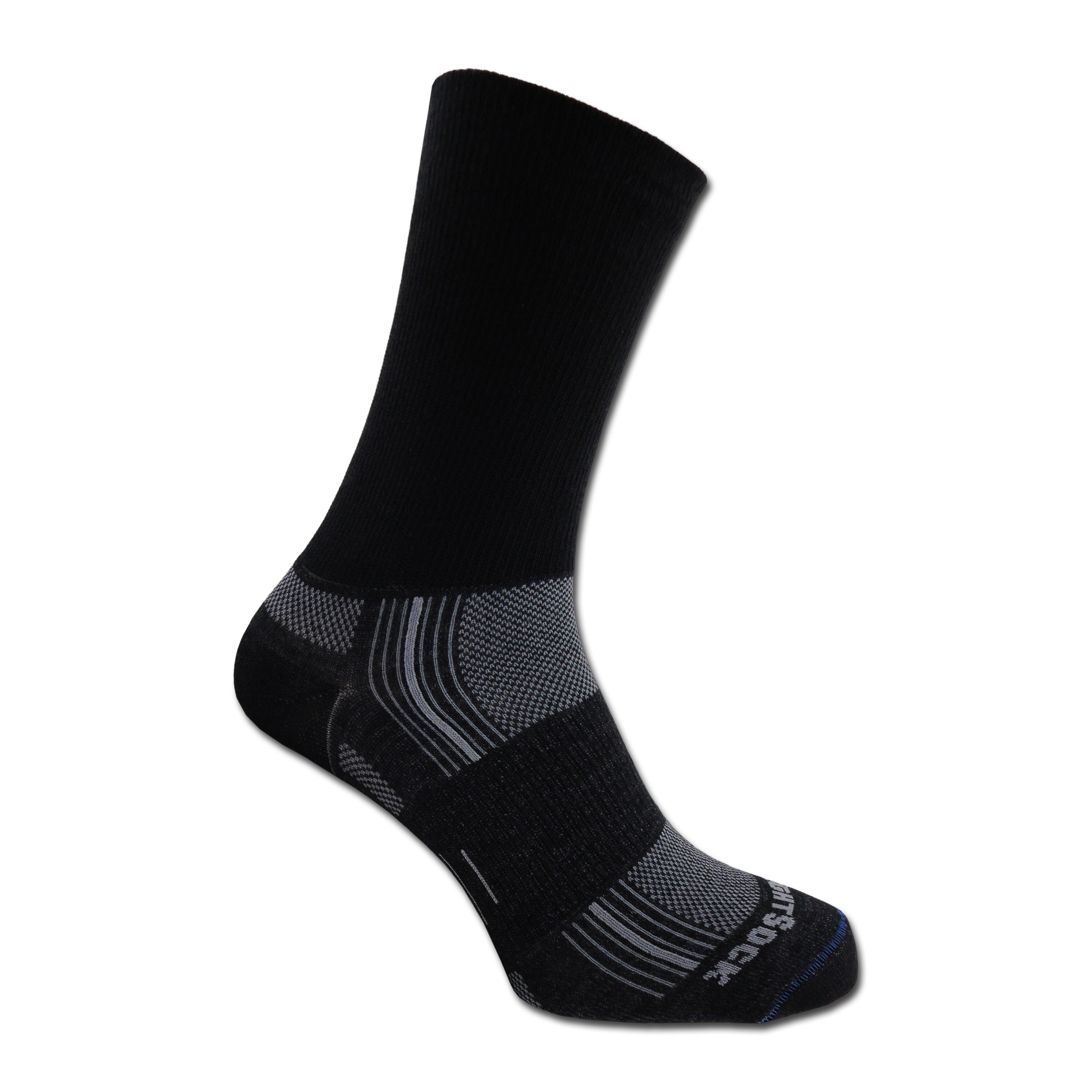 Purchase the Sock Wrightsock Silver Stride Double Layer black by