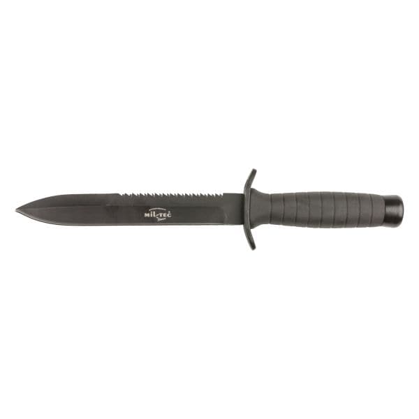 Combat Knife with Saw Back black