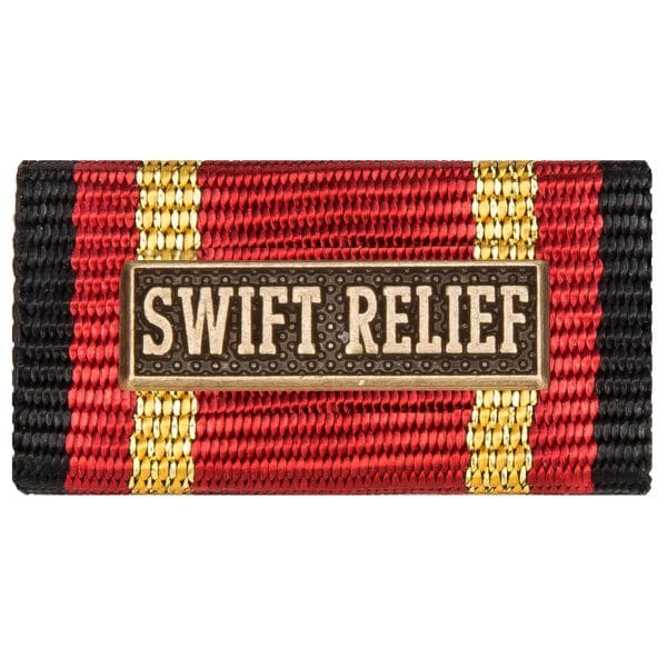 Service Ribbon Deployment Operation Swift Relief bronze