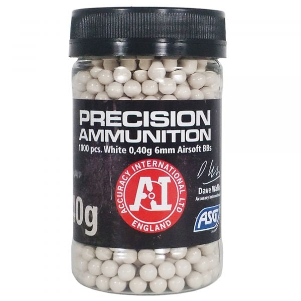 ASG Airsoft Precision Ammunition Heavy 0.40g 6mm 1000 Shot white
