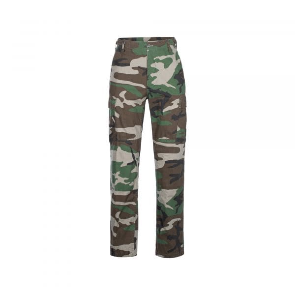 Pants BDU Style woodland Ripstop washed