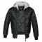 Brandit MA1 Sweat Hooded Jacket black/gray