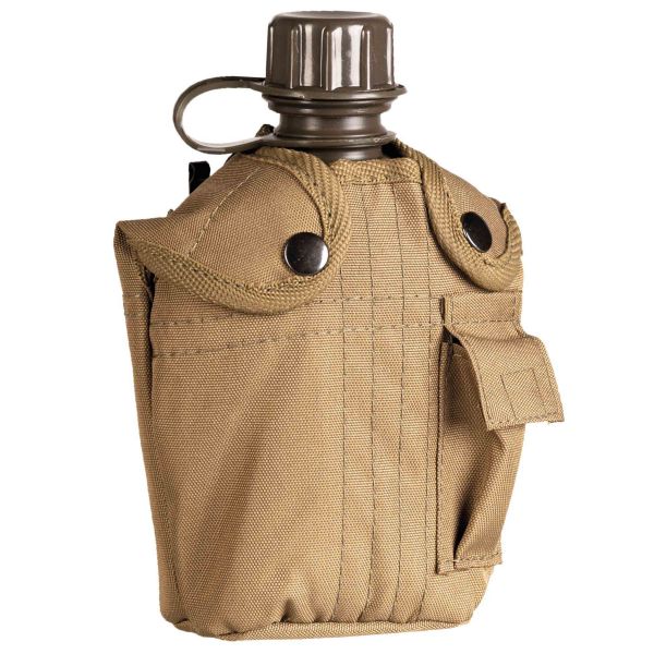 Mil-Tec 1 L Canteen US-Style with Pouch coyote