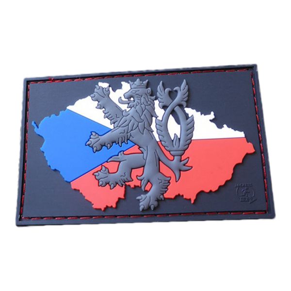 JTG 3D Patch Czech Republic Flag with Lion full color