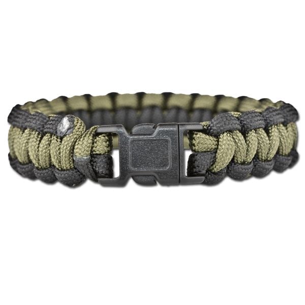 Survival Paracord Bracelet olive/black