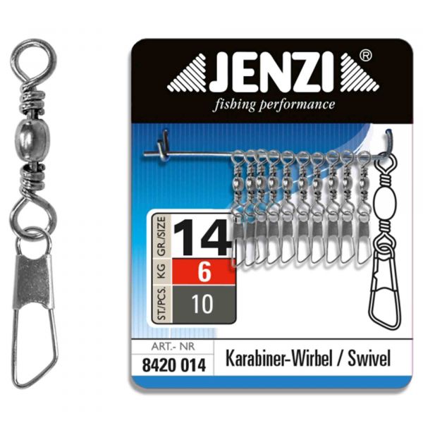 Jenzi Swivel Set Nickel-Plated Size 14 10-Pack