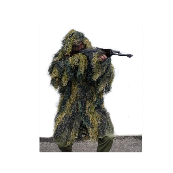 Jacket Top Army Hunting Airsoft Anti-Fire Digital Woodland Camo Ghillie Parka 