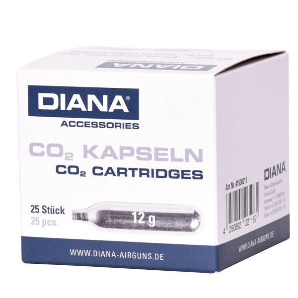 DIANA Co2 Cartridges 12 g 25 pcs.