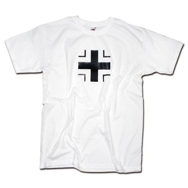 T-Shirt Milty Balkenkreuz white
