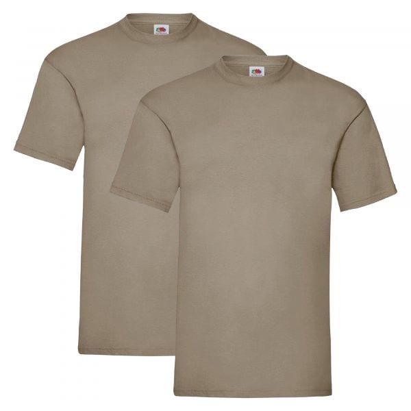 Fruit of the Loom T-Shirt Valueweight T 2-Pack khaki