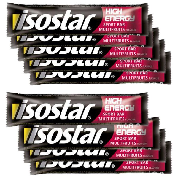 Isostar High Energy Bar Multi-fruit 40 g – 10-Pack