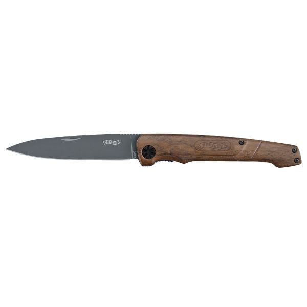 Walther BWK 1 Blue Wood Pocket Knife anthracite/brown