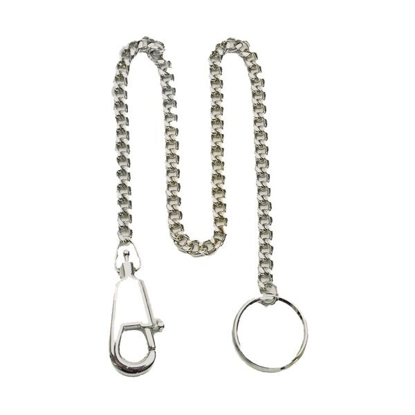 Knife Chain Nickel Plated with Carabiner