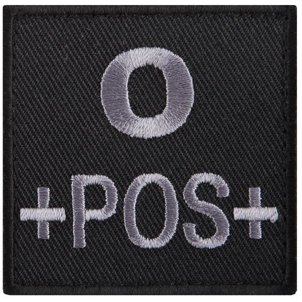 A10 Equipment Blood Group Patch 0 Pos.black