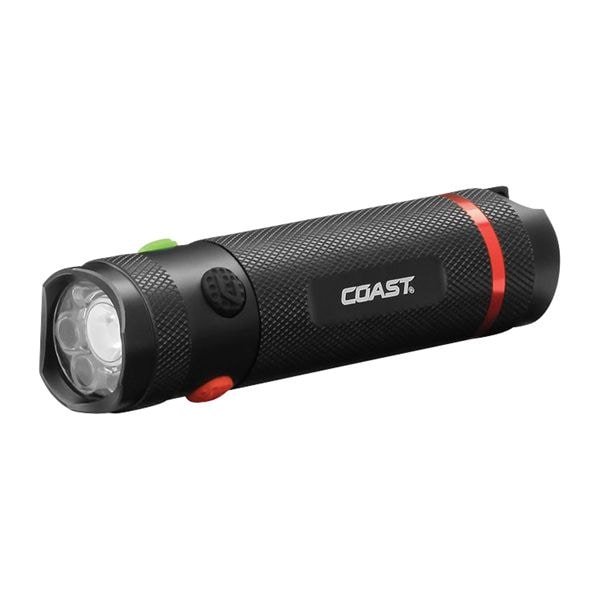 Coast flashlight TX12 385 lumens black red