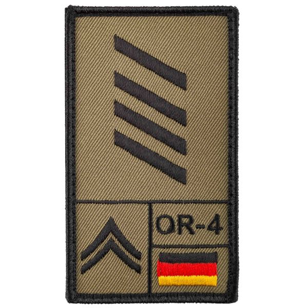 Café-Viereck Rank Patch Stabsgefreiter Right Side olive