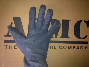 Gloves in hand