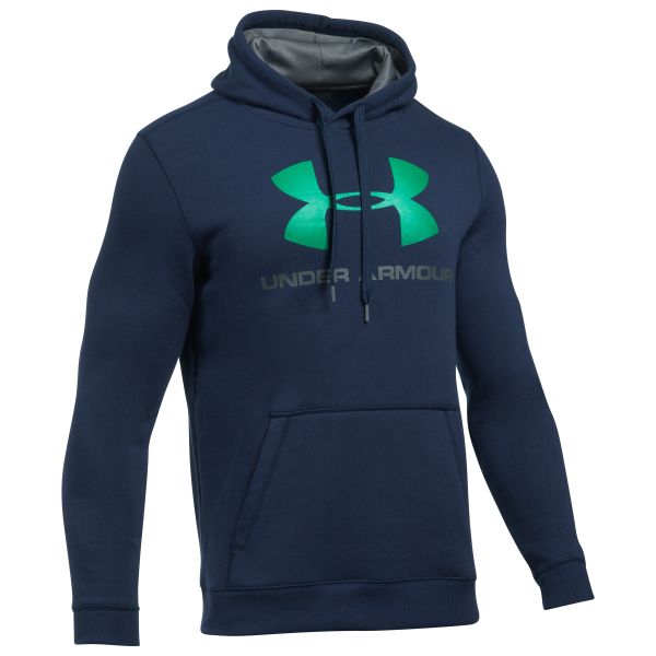 Under Armour Hoodie Rival Fitted Graphic blue/green
