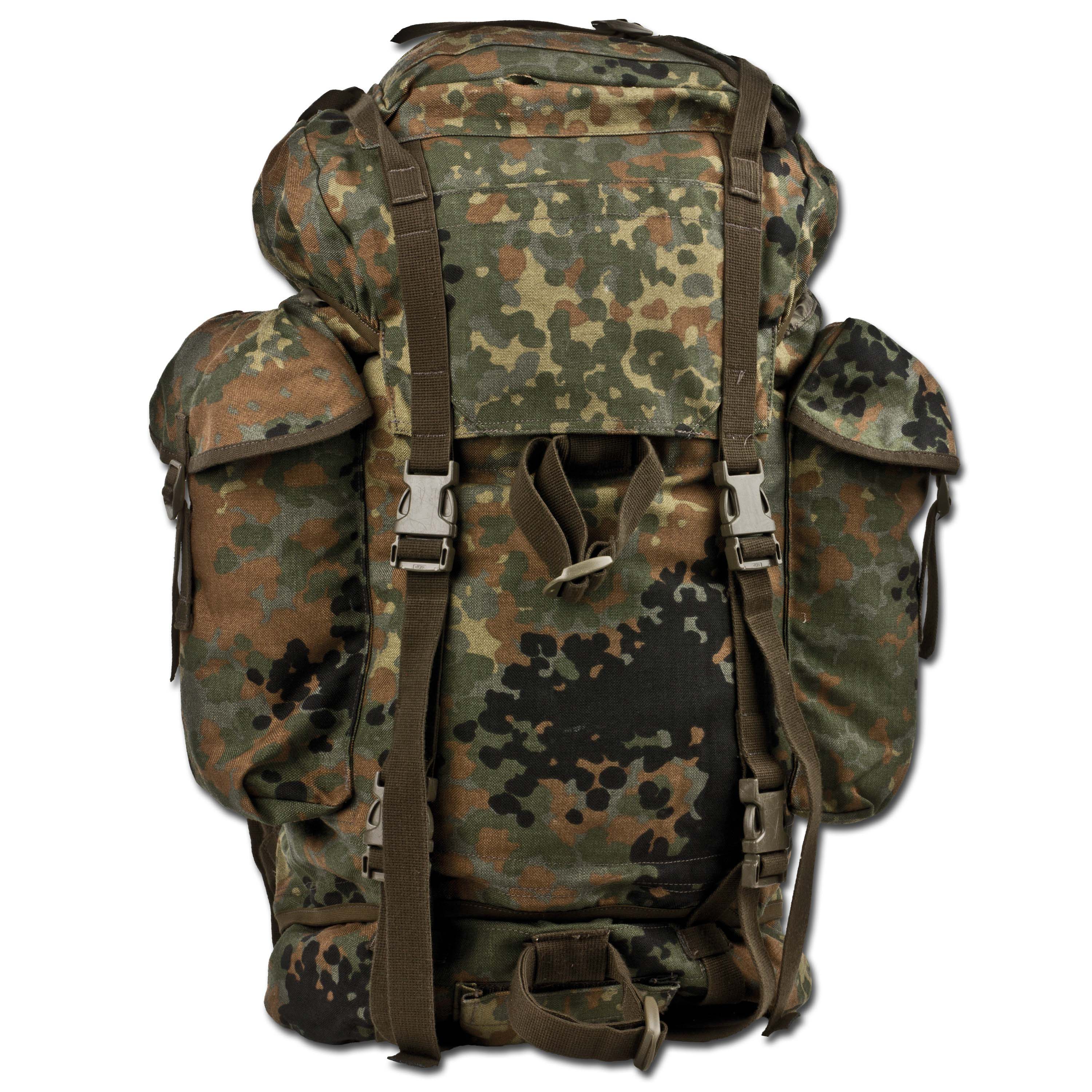 Backpack Army Mountaineer Hunter Backpack Black Olive Bundeswehr-Flecktarn 