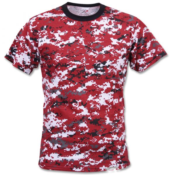 T-Shirt Rothco Digital Camo red