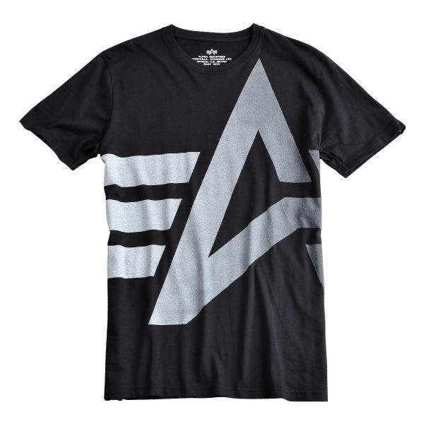 Alpha Industries T-Shirt Big Logo Logo Alpha Big Shirts | | Shirts black | | | T-Shirt Men Clothing black Industries