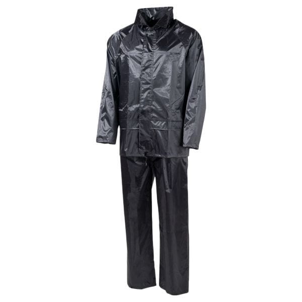 MFH Polyester Rain Suit black
