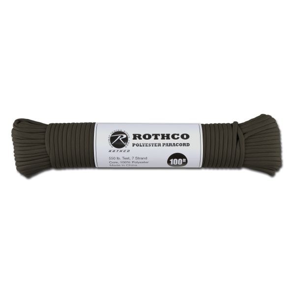 Paracord 550 lb olive 100 ft. Polyester
