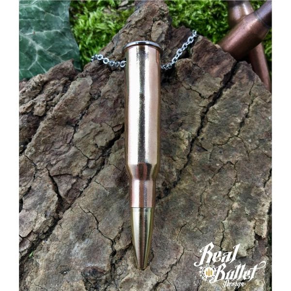 Real Bullet Design Necklace Single Bullet Mosin Nagant
