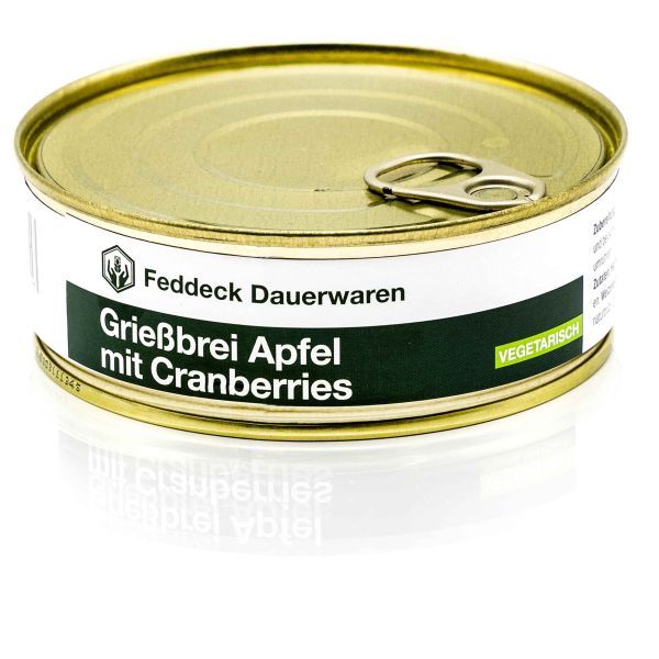 Ready Meal Semolina Apple with Cranberries 200g Can