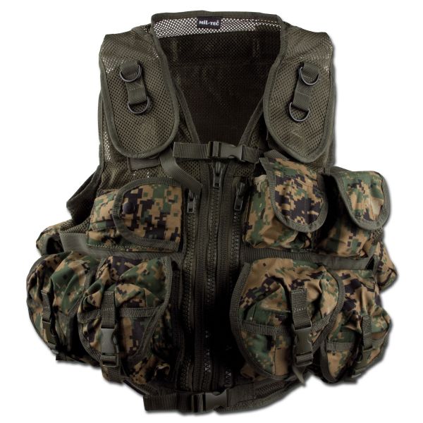 Tactical Vest Mil-Tec digital-woodland | Tactical Vest Mil-Tec digital ...