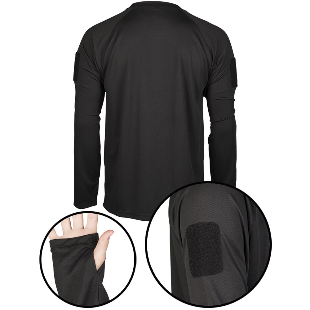Mil-Tec Tactical Quickdry Long Arm Shirt black | Mil-Tec Tactical Quickdry  Long Arm Shirt black | Shirts | Shirts | Men | Clothing