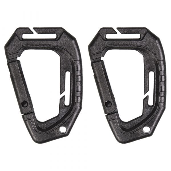 Tactical Carabiner Molle 2-Pack black