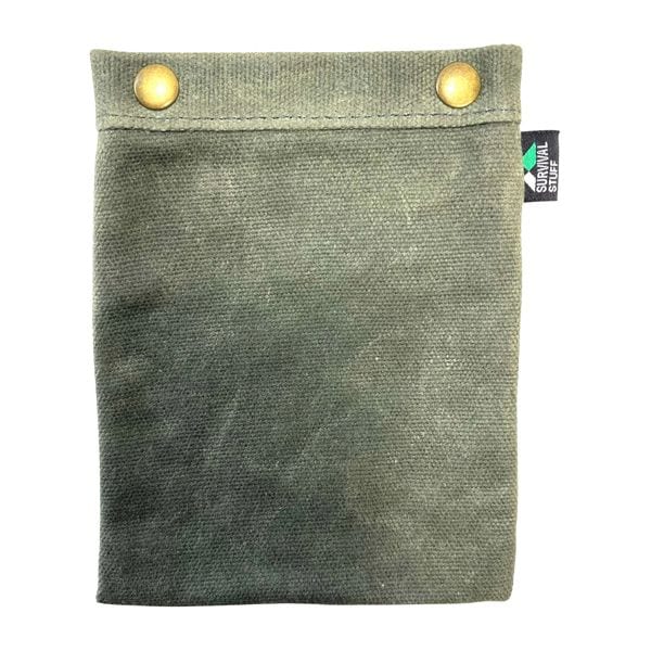 Survival Stuff Bag Waxed Canvas Small gray olive