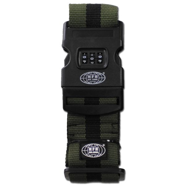 Luggage Strap With Combination Lock olive green