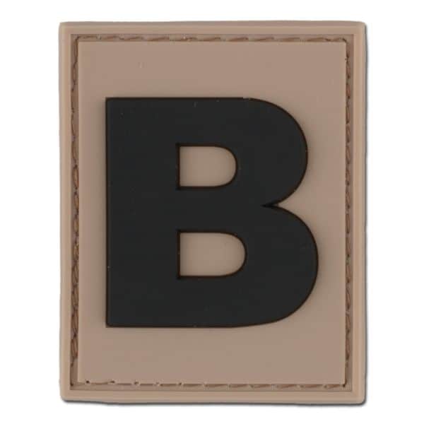 3D ID patch letter B desert