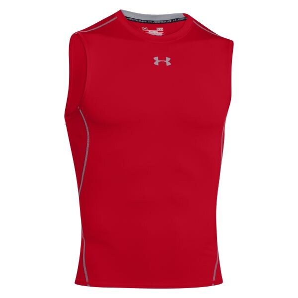 Under Armour Compression Shirt HeatGear Armour red/gray