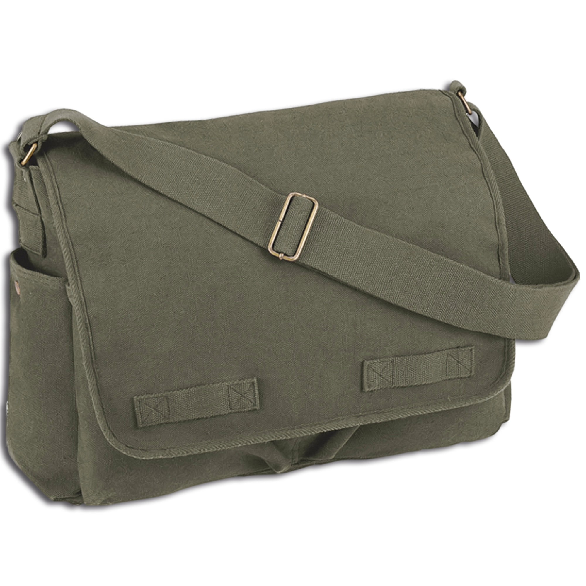 Messenger Canvas Bag Classic olive green | Messenger Canvas Bag Classic ...