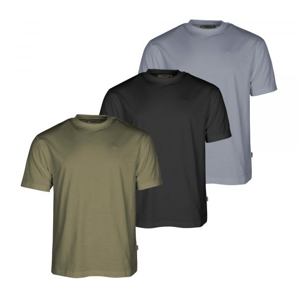 Pinewood T-Shirt 3-Pack olive shadow black
