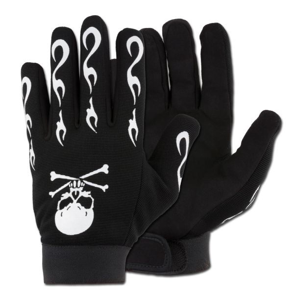 Gloves Neoprene Skull black