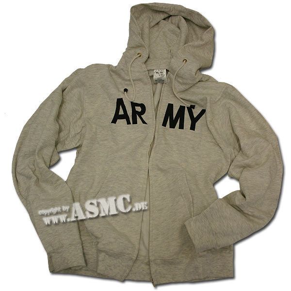 Mil-Tec Zip-hood Sweatshirt Army gray