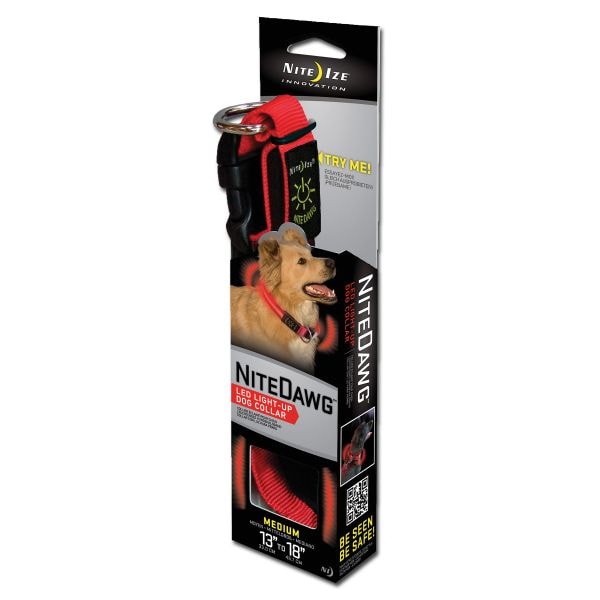 NiteIze LED Dog Collar red Size M