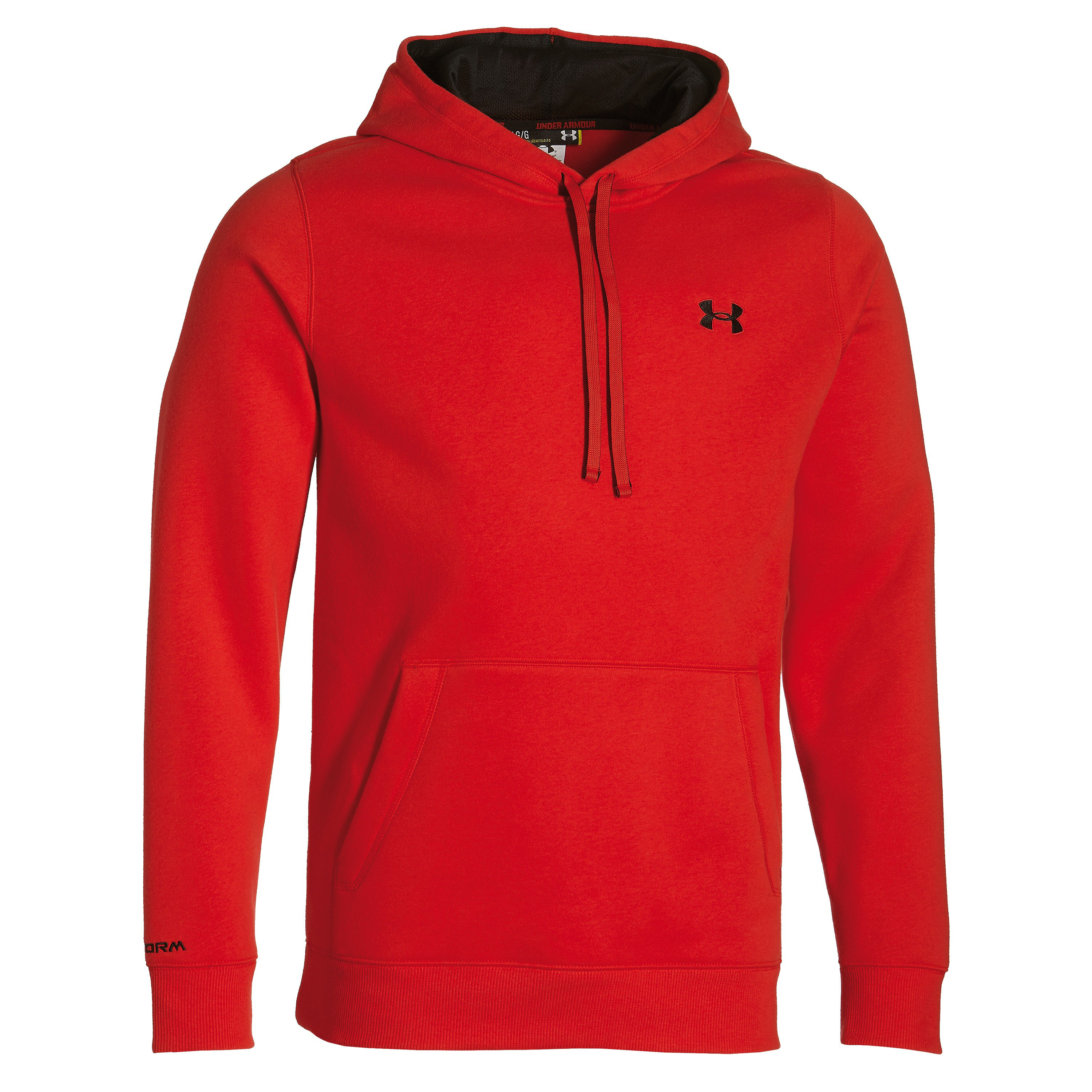 Under Armour Charged Cotton Rival Hoody red | Under Armour Charged ...
